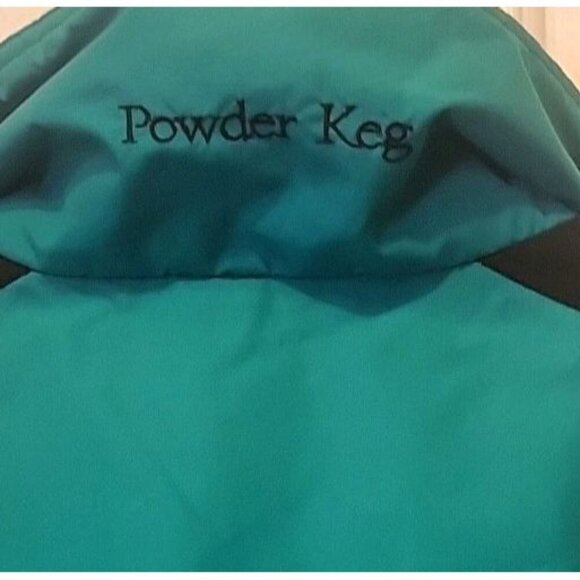 Vintage 90s Columbia Sportswear Powder Keg 3 in 1 Ski Jacket Coat Sz L Teal Purp - Picture 9 of 13